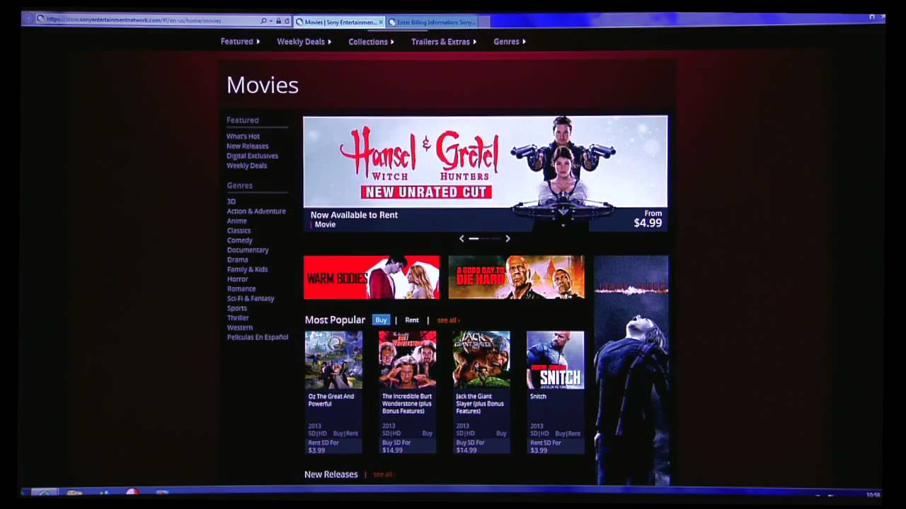Sony® Entertainment Network Video Unlimited RiverPark
